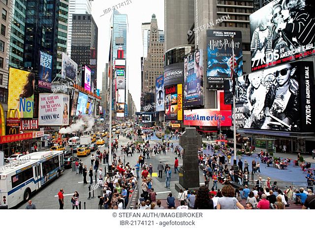 7th Avenue and Broadway at Times Square, New York City, USA, Stock Photo,  Picture And Rights Managed Image. Pic. A24-1048598