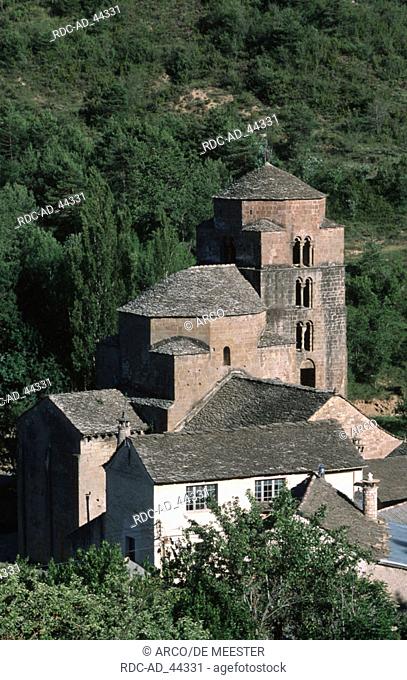 Roman church Santa Cruz de la Seros Spain