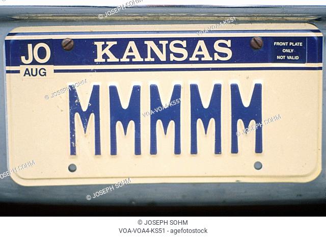 Vanity License Plate - Kansas