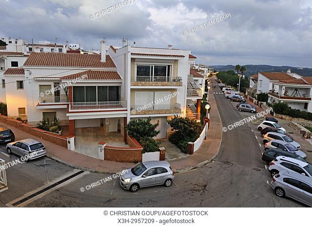 residential district on the heights of Mahon, Menorca, Balearic Islands, Spain, Europe