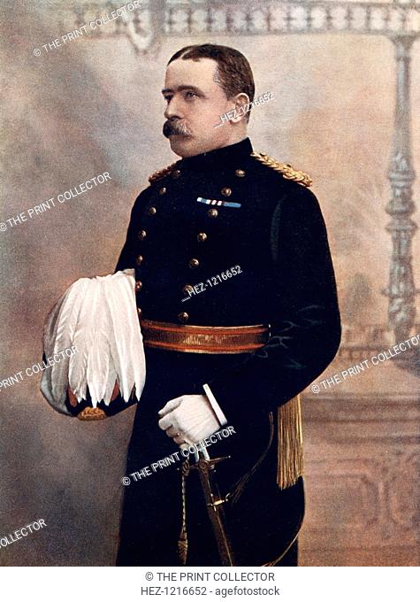 Lieutenant-General JDP French, Commanding Cavalry Division, South Africa Field Force, 1902. John Denton Pinkstone French (1852-1925) went on to be made a Field...