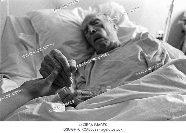 Elderly Man in Hospital