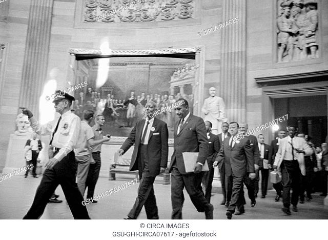 A. Philip Randolph and other civil rights leaders on their way to Congress during the March on Washington for Jobs and Freedom, Washington, D.C