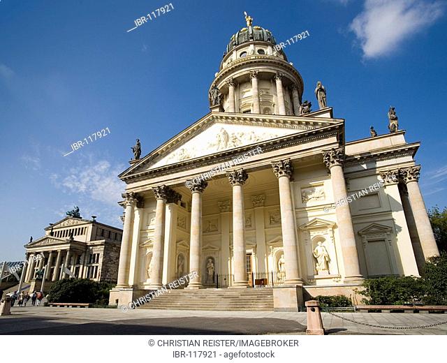 German Cathedral and Concert Hall on the gendarme market, Friedrichstadt, Berlin, Germany, Europe