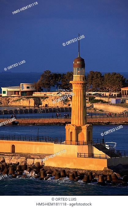 Egypt, the Mediterranean coast, Alexandria, Montazah Palace on seaside, formerly King Farouk's property, water sports centre
