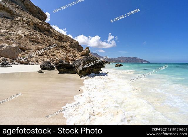 White sand beach in paradise Socotra, Yemen, October 23, 2021. (CTK Photo/Ondrej Zaruba)
