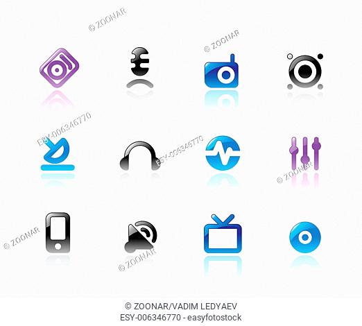 Perfect icons for media and sound