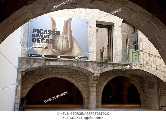 Picasso Museum in Montcada Street in Barcelona, Catalonia, Spain