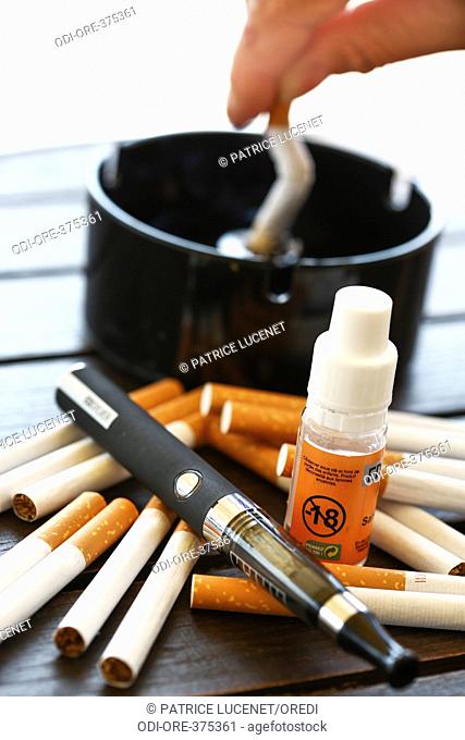 Cigarets, e-cigarets and e-liquid