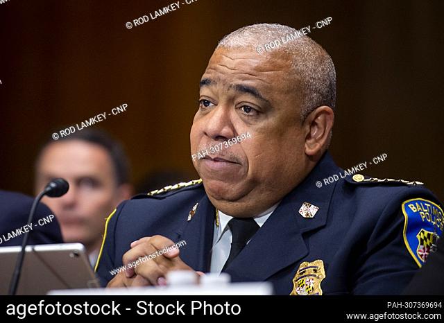 Michael S. Harrison, President, Police Executive Research Forum, Commissioner, Baltimore Police Department, appears before a Senate Committee on the Judiciary...