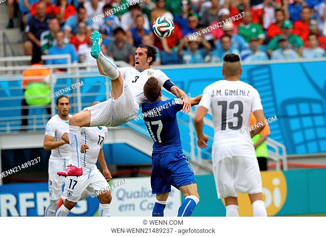 2014 FIFA World Cup - Group D - Italy v Uruguay (0-1) held at Estádio das Dunas Where: Natal, Brazil When: 24 Jun 2014 Credit: WENN.com