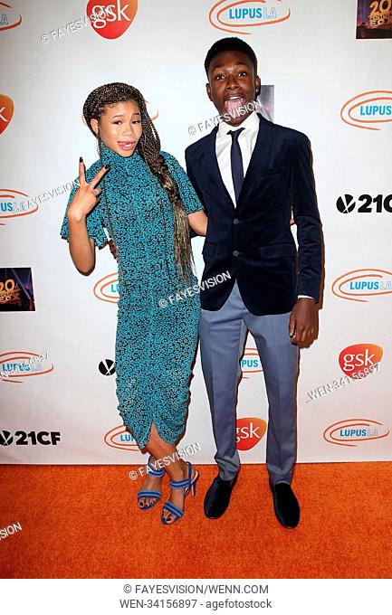 Lupus LA's 2018 Orange Ball Featuring: Storm Reid, Niles Fitch Where: Beverly Hills, California, United States When: 03 May 2018 Credit: FayesVision/WENN