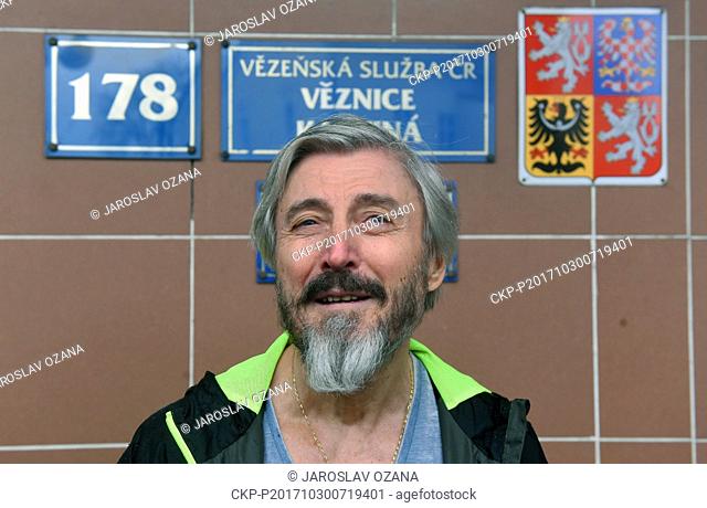 Bohumir Duricko leaves the Karvina Prison in Czech Republic, on October 30, 2017. A Czech court today released Bohumir Duricko from prison after he served two...