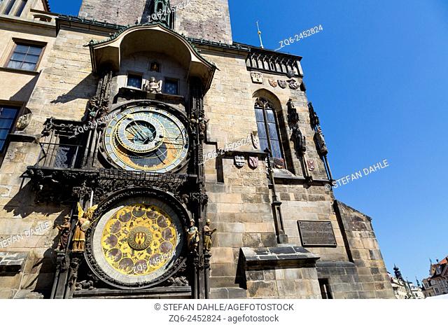 Astronomical Clock on the Town House in Prague, Czechia