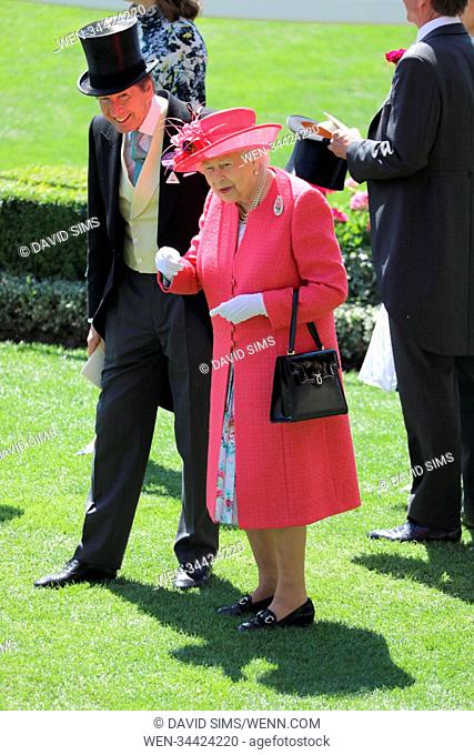 Royal Ascot 2018 - Day 3 - Ladies Day Featuring: Queen Elizabeth II Where: Ascot, United Kingdom When: 21 Jun 2018 Credit: David Sims/WENN.com