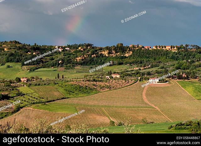 MONTEPULCIANO, TUSCANY/ITALY - MAY 19 : Countryside near Montepulciano in Tuscany on May 19, 2013