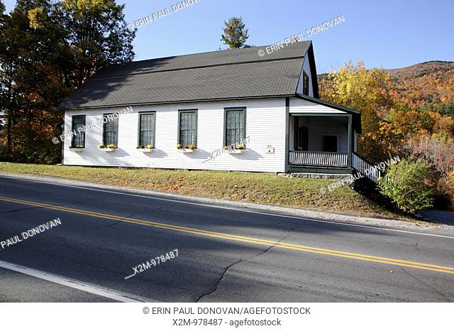 Veterans Hall during the autumn months    Located in Newbury, New Hampshire USA