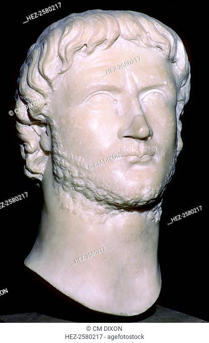 Bust of the Roman emperor Gallienus (218-268), from the Louvre's collection, 3rd century