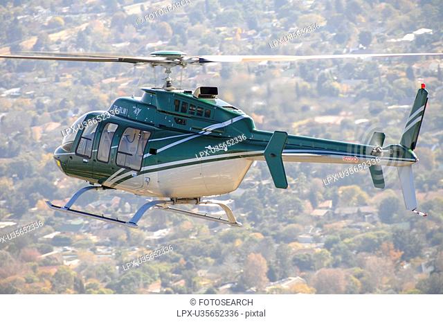 Helicopter over Johannesburg