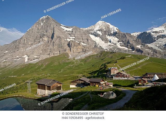 Eiger, monk, Mönch, Jungfrau, mountain, mountains, mountain road, canton, Bern, Bernese, Alps, Bernese Oberland, Jungfrau, monk, Mönch, Eiger, Kleine Scheidegg