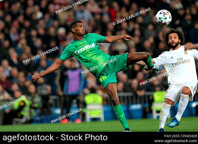 Madrid, Spain; 06/02/2020.- .Real Madrid vs Real Sociedad match football of King Cup (Copa del Rey) in quarterfinals held at the Santiago Benabeu Stadium in the...