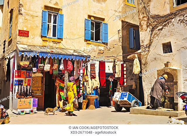 street scene, Rue Al Mellah, Medina, Essaouira, Morocco