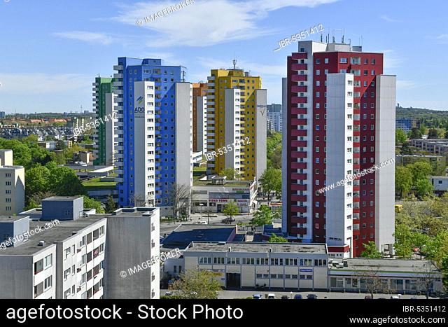 High-rise buildings, Magistratsweg and Obstallee, Obstallee-Siedlung and Rudolf-Wissel-Siedlung, Staaken, Spandau, Berlin, Germany, Europe