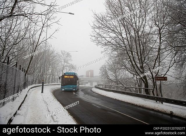 The situation in the Slezska Ostrava municipal district, Ostrava, Czech Republic, December 7, 2023. Meteorologists declared a smog situation in the Ostrava