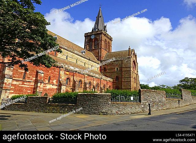 Kirkwall East Church Cathedral in Kirkwall Scotland Orkney Islands United Kingdom UK British Isles