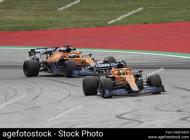 July 2nd, 2021, Red Bull Ring, Spielberg, Formula 1 BWT Grosser Preis von Osterreich 2021, in the picture Lando Norris (GBR # 4), McLaren F1 Team