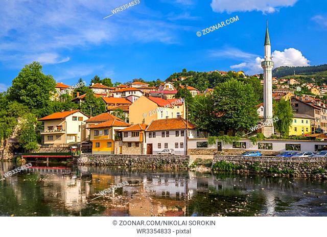 Old town Sarajevo - Bosnia and Herzegovina - architecture travel background