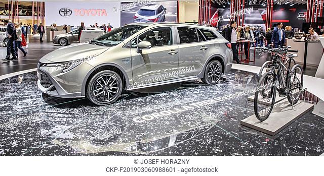 Toyota Corolla Trek Hybrid was presented during the 2019 Geneva International Motor Show on Wednesday, March 6th, 2019. (CTK Photo/Josef Horazny)