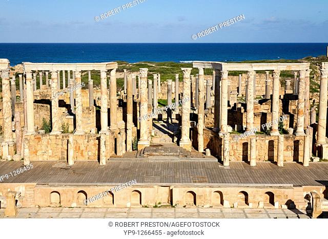 The theatre at Leptis Magna, Libya