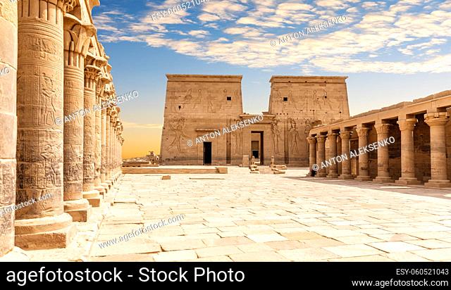 Philae Temple of Isis, Aswan, upper Egypt