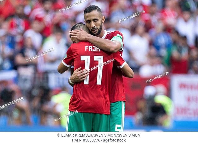 Faycal FAJR (vo., MAR) and Mehdi BENATIA (MAR) are disappointed, showered, decapitation, disappointment, sad, frustrated, frustrated, latedata, half figure
