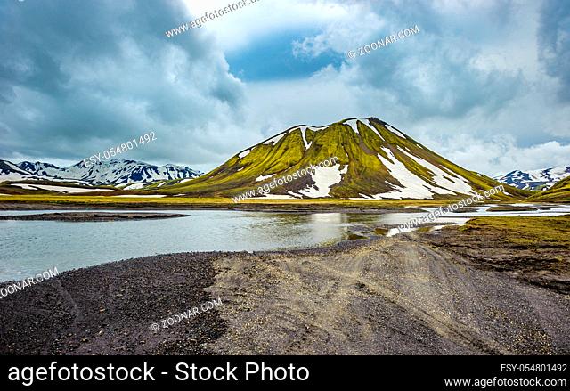 Scenic highland area of Landmannalaugar, Iceland