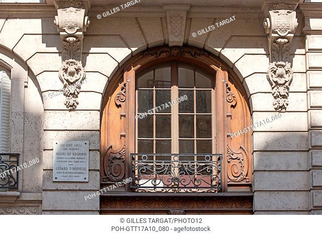 Paris, 16th arrondissement, 24 rue Boissière, Henri de Regnier lived here, Photo Gilles Targat