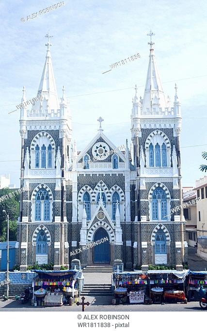 Basilica of Our Lady of the Mount (Mount Mary Church), a Catholic church located in the heart of the Goan community in Bandra, Mumbai, Maharashtra, India, Asia