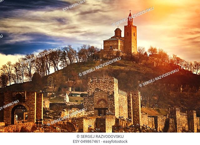 Medieval Stronghold Tsarevets in Veliko Tarnovo, Bulgaria