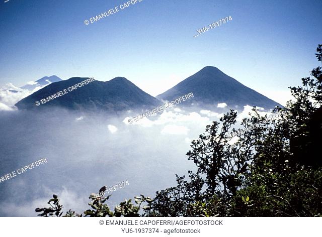 Volcanoes around Lake Atitlan, Guatemala