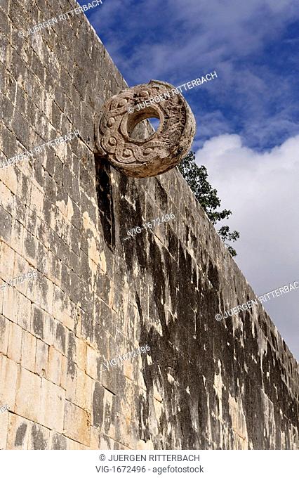 MEXICO, CHICHEN ITZA, 23.03.2009, Great Ball Court or Juego de pelota, Maya archaeological site Chichen Itza, Mexico, Latin America, America - CHICHEN ITZA