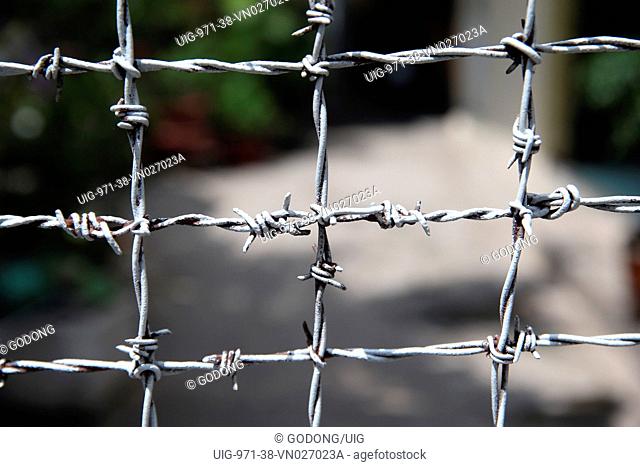 Barbed wire. Ho Chi Minh City. Vietnam