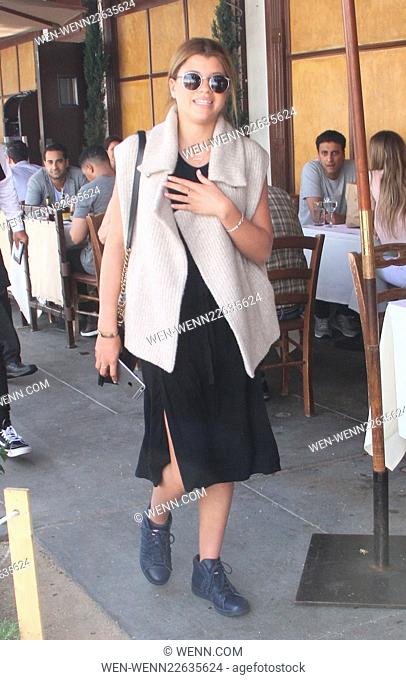 Sofia Richie and her boyfriend Jake Andrews spotted leaving Il Pastaio restaurant after lunch Featuring: Sofia Richie Where: Los Angeles, California