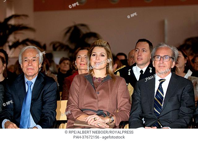 Princess Maxima of The Netherlands attends a presentation of the book ""A world without cervical cancer"" in Leiden, The Netherlands, 26 February 2013
