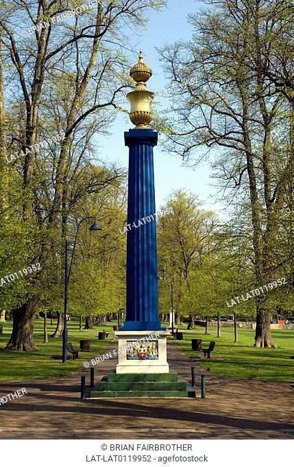 The tower in Houndswell Park in Southampton is a tribute to Sir William Chamberlayne after gift of iron columns to the lighting scheme of the city