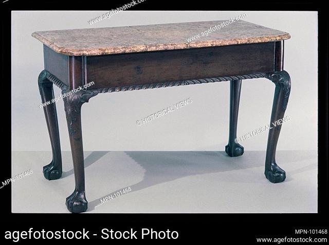 Pier Table. Date: 1750-90; Geography: Made in New York, United States; Culture: American; Medium: Mahogany, cherry, sweet gum