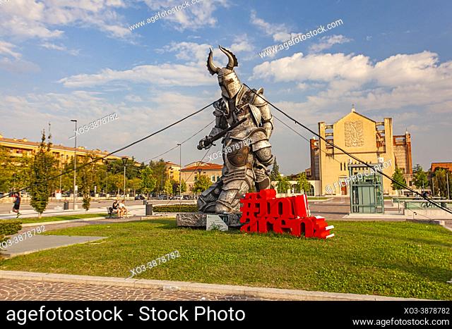 VERONA, ITALY: Verona Gladiator statue