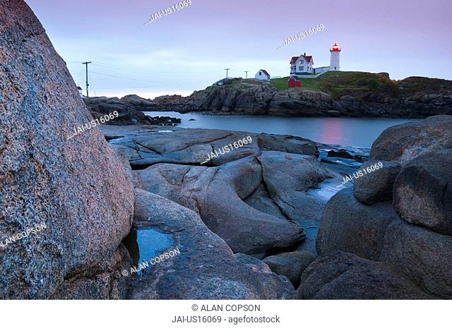 USA, Maine, Cape Neddick, Cape Neddick The Nubble Lighthouse