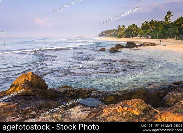 Midigama Beach, near Weligama on the South Coast of Sri Lanka, Asia