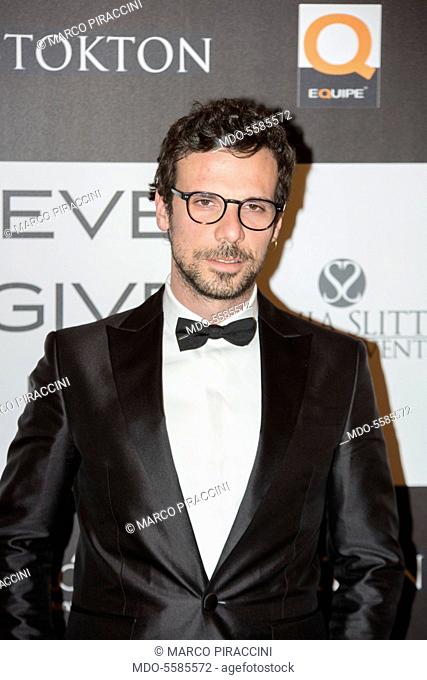 The actor Francesco Montanari attending the charity gala Never Give Up at The Westin Palace of Milan. Milan, Italy. 4th April 2017